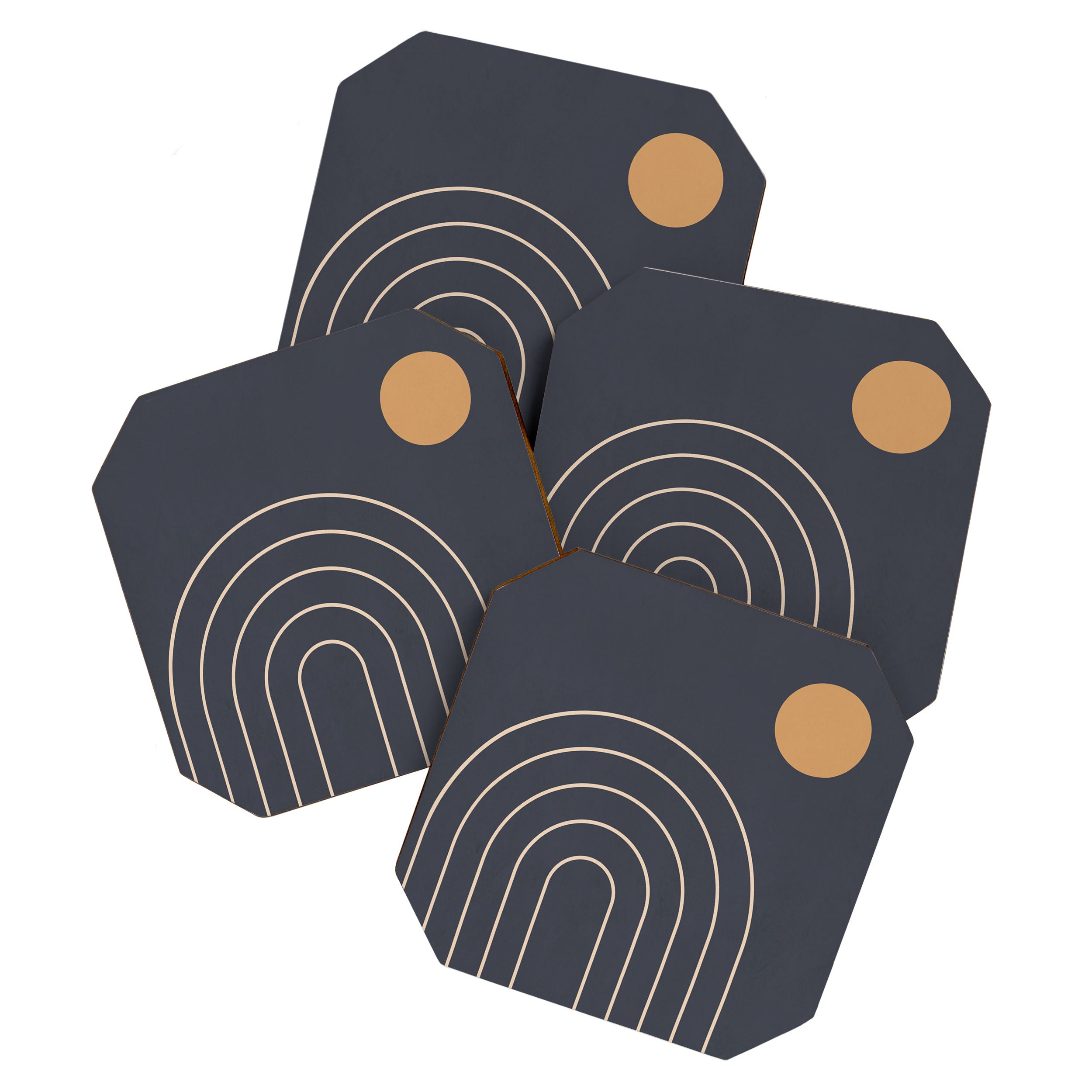 Minimal Geometric 84 Coaster Gallery Image 1