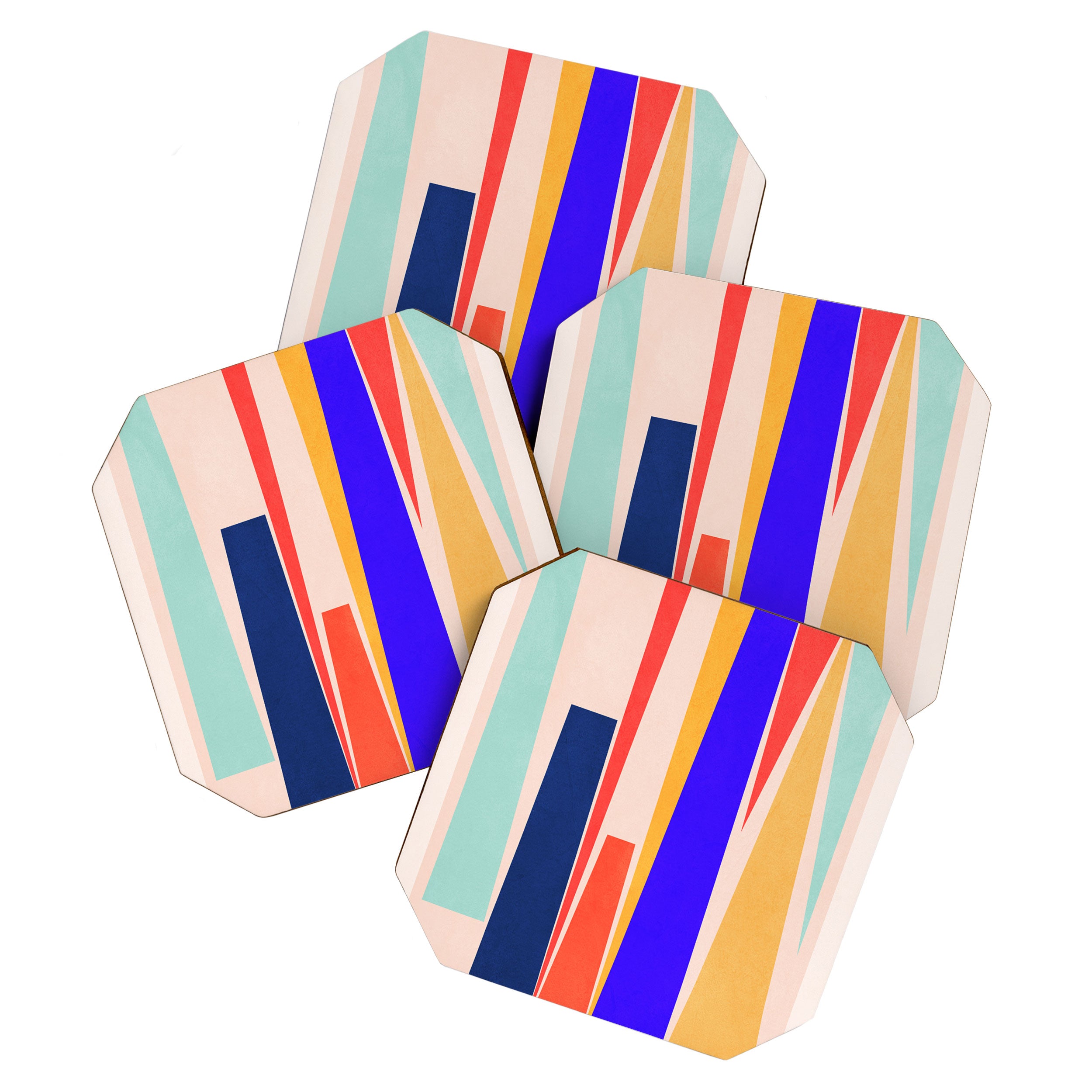 Minimal Geometric Abstraction 100 Coaster Gallery Image 1