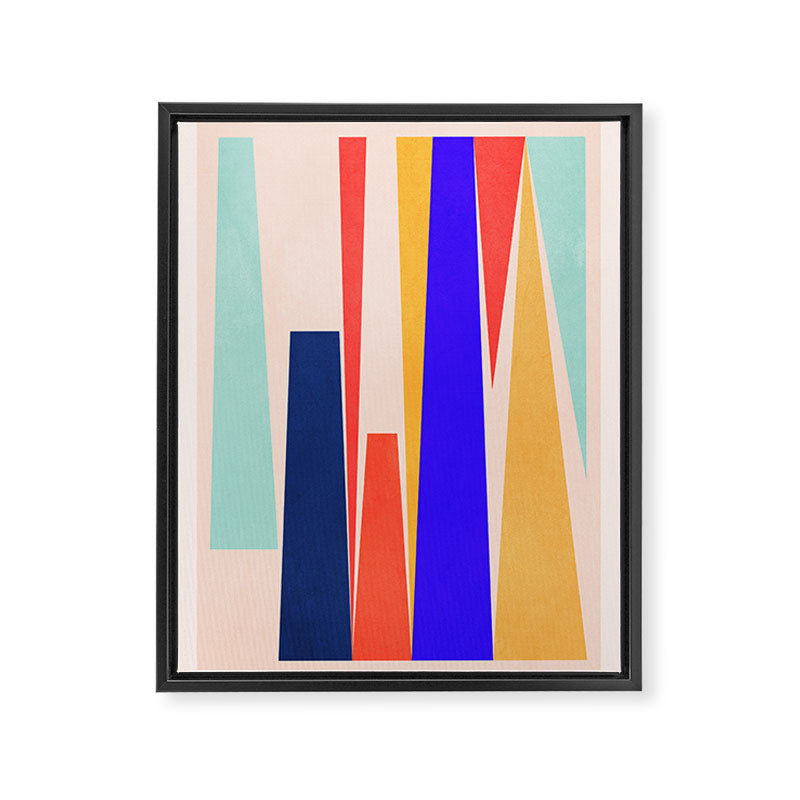 Minimal Geometric Abstraction 100 Framed Canvas Print Gallery Image 6