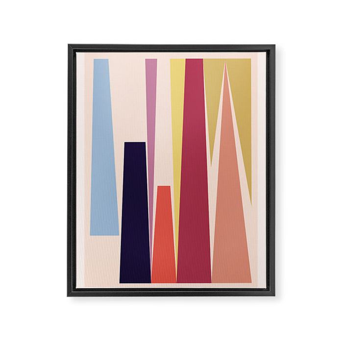 Minimal Geometric Abstraction 101 Framed Canvas Print Gallery Image 1