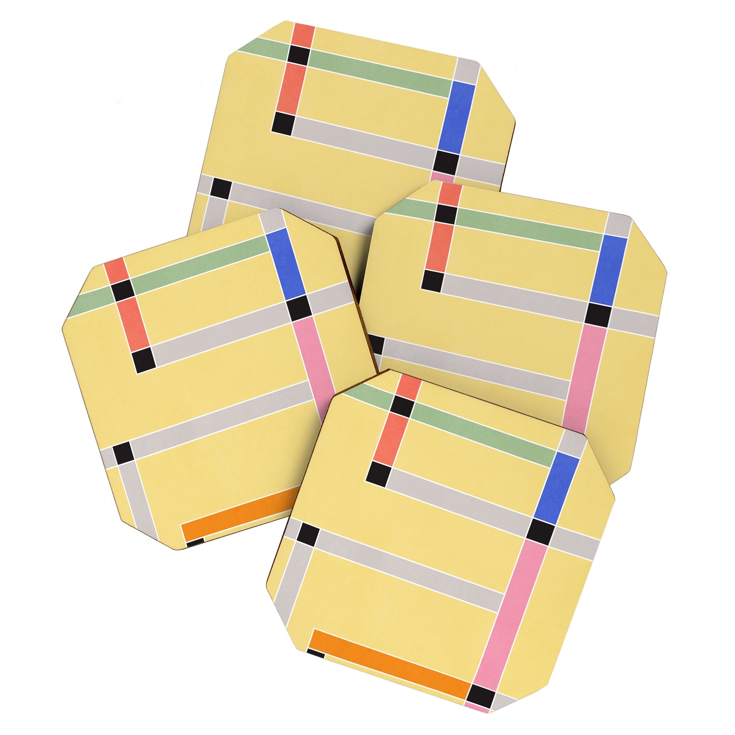 Minimal Geometric Abstraction 63 Coaster Gallery Image 1