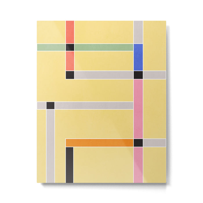 Minimal Geometric Abstraction 63 Metal Print Gallery Image 1