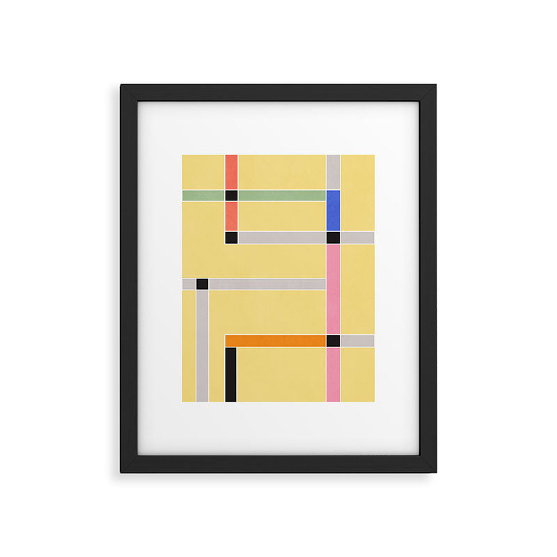Minimal Geometric Abstraction 63 Framed Art Print Gallery Image 5
