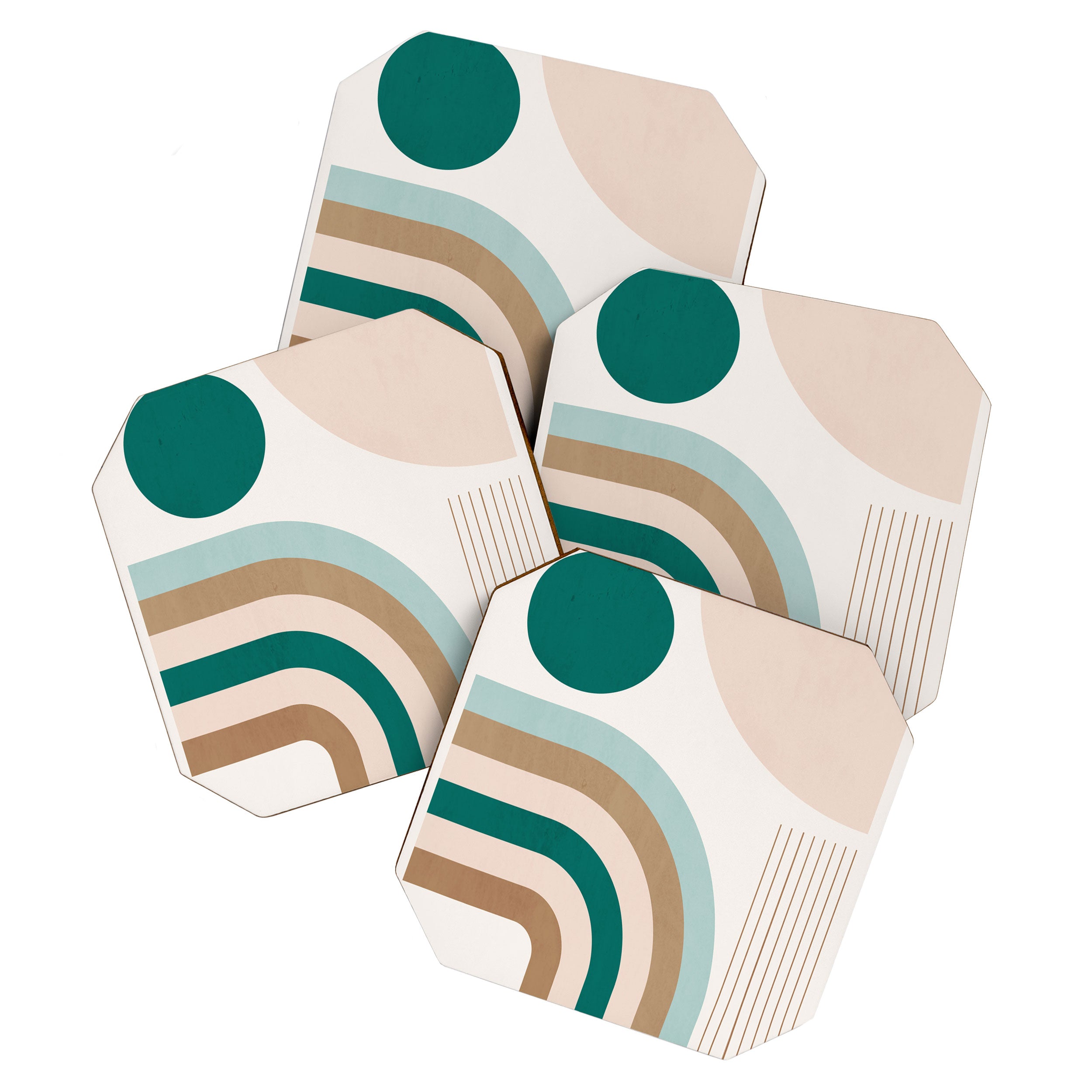 Minimal Geometric Abstraction 84 Coaster Gallery Image 1