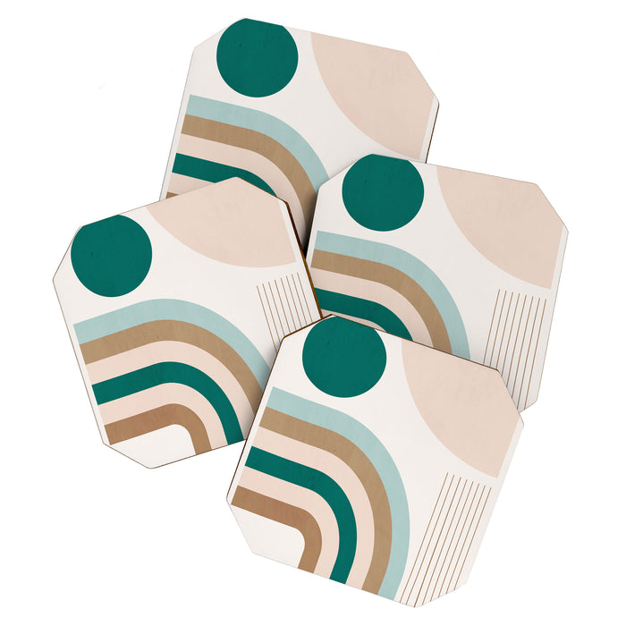 Minimal Geometric Abstraction 84 Coaster Gallery Image 1
