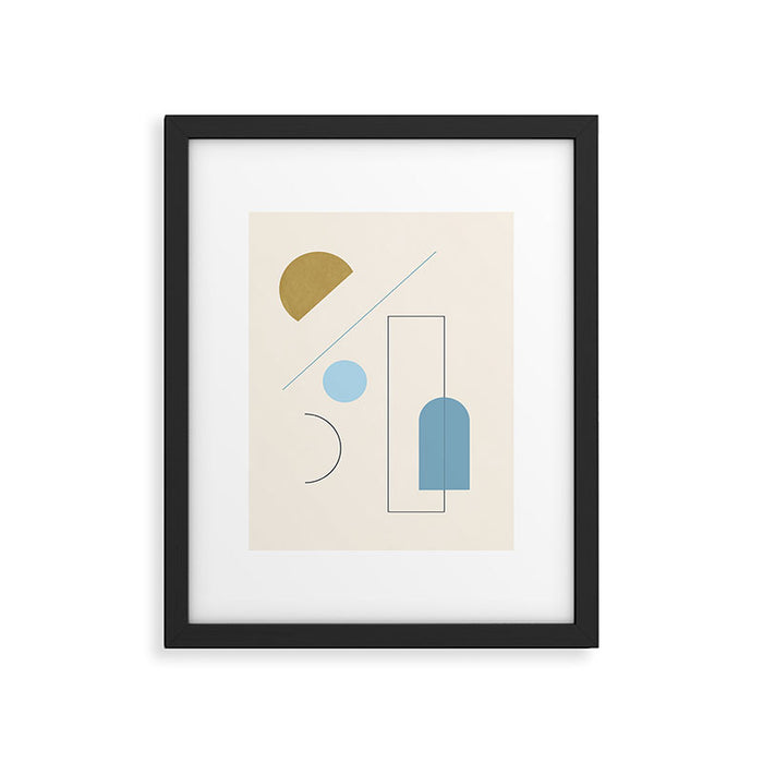 minimal geometric art 3 Framed Art Print Gallery Image 1