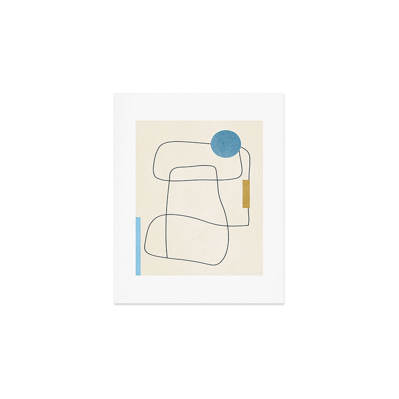 minimal geometric art Art Print Gallery Image 1