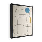 minimal geometric art Framed Canvas Print Gallery Image 2