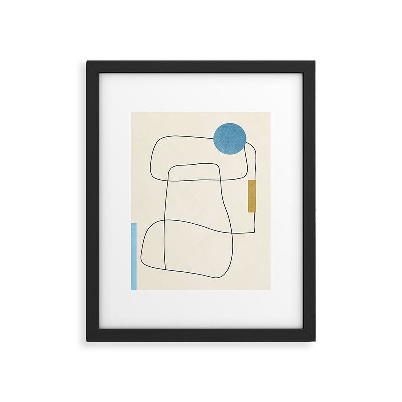 minimal geometric art Framed Art Print Gallery Image 5