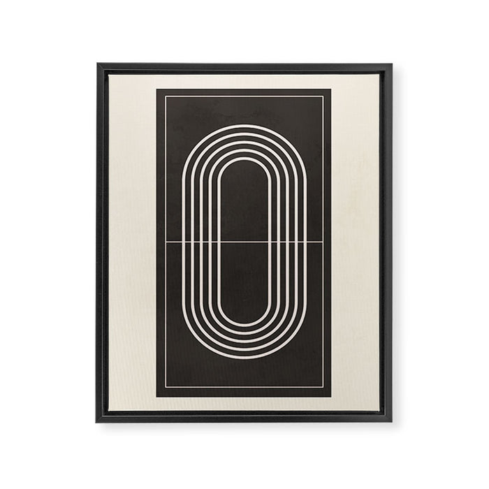 Minimal Geometric Line Art 4 Framed Canvas Print Gallery Image 1