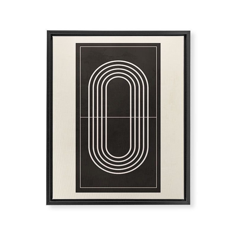 Minimal Geometric Line Art 4 Framed Canvas Print Gallery Image 6