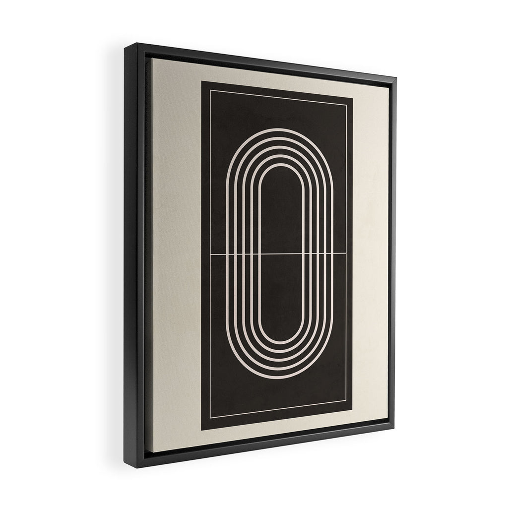 Minimal Geometric Line Art 4 Framed Canvas Print Gallery Image 2