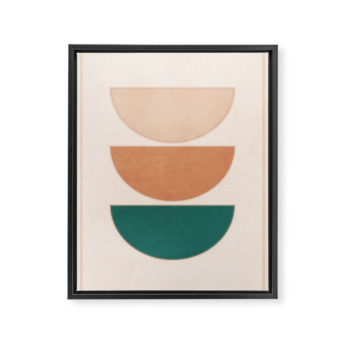 Minimal Geometric Shapes 105 Framed Canvas Print Gallery Image 1
