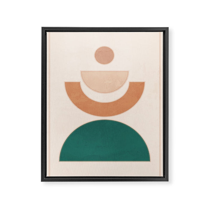 Minimal Geometric Shapes 108 Framed Canvas Print Gallery Image 1