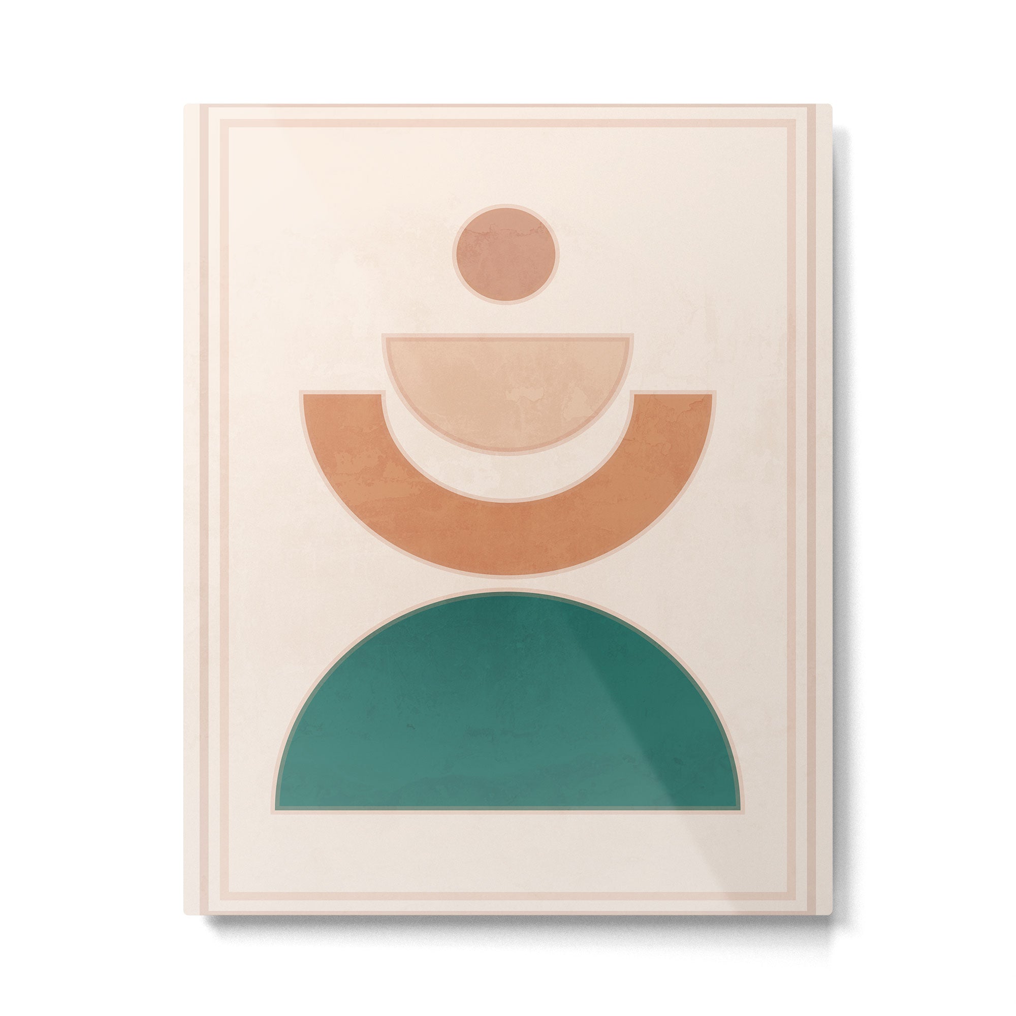 Minimal Geometric Shapes 108 Metal Print Gallery Image 4