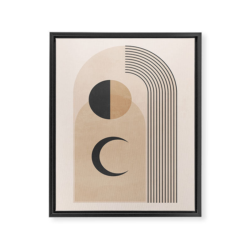 Minimal Geometric Shapes 120 Framed Canvas Print Gallery Image 6