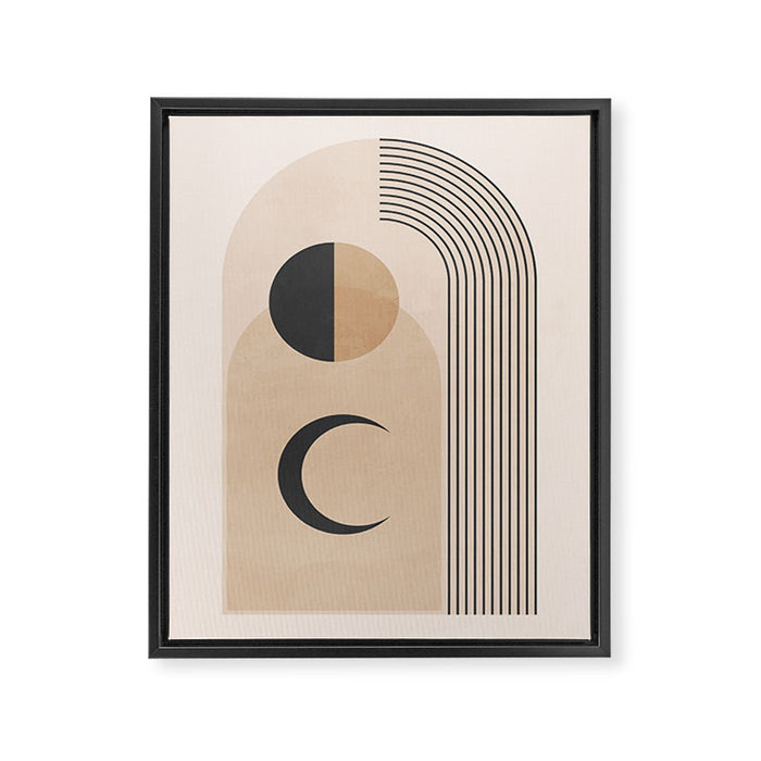 Minimal Geometric Shapes 120 Framed Canvas Print Gallery Image 1