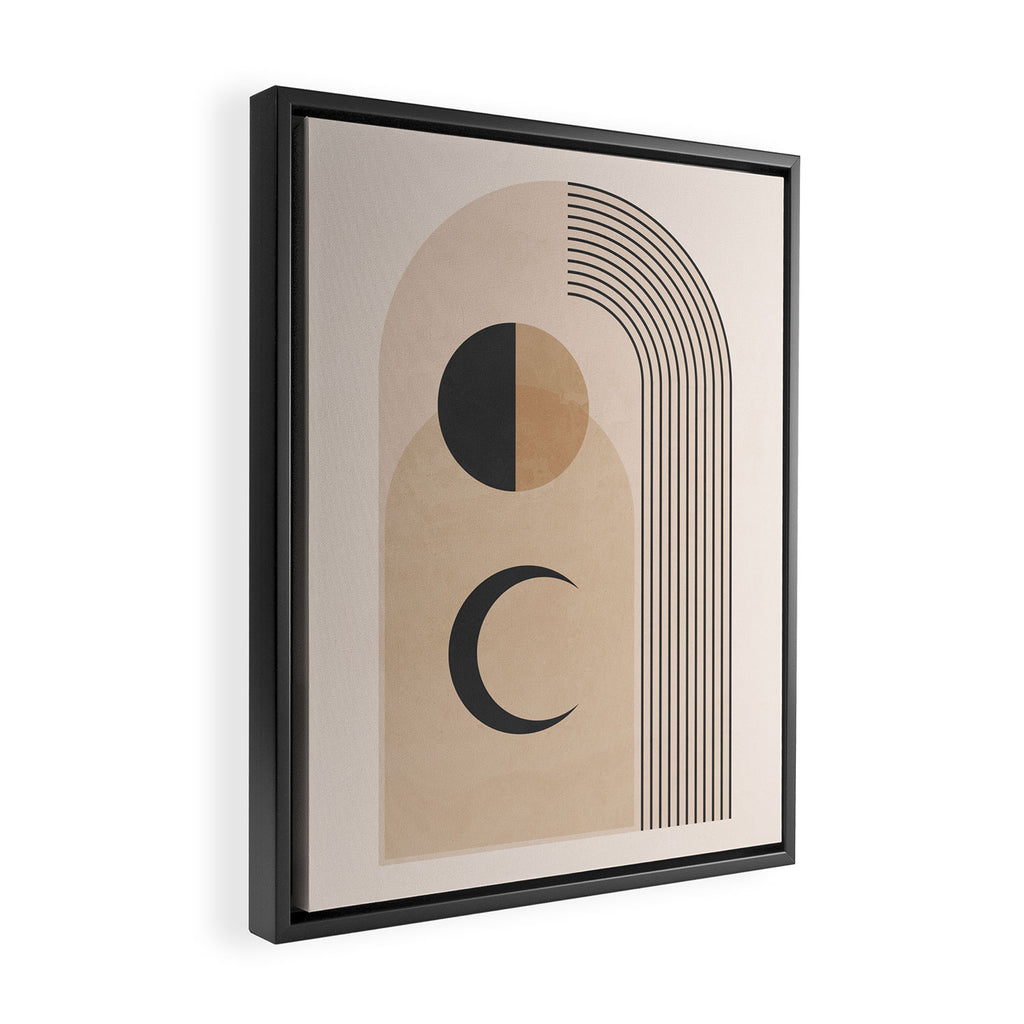 Minimal Geometric Shapes 120 Framed Canvas Print Gallery Image 2
