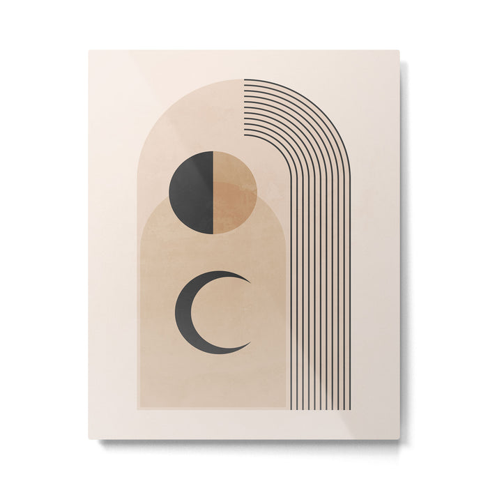 Minimal Geometric Shapes 120 Metal Print Gallery Image 1