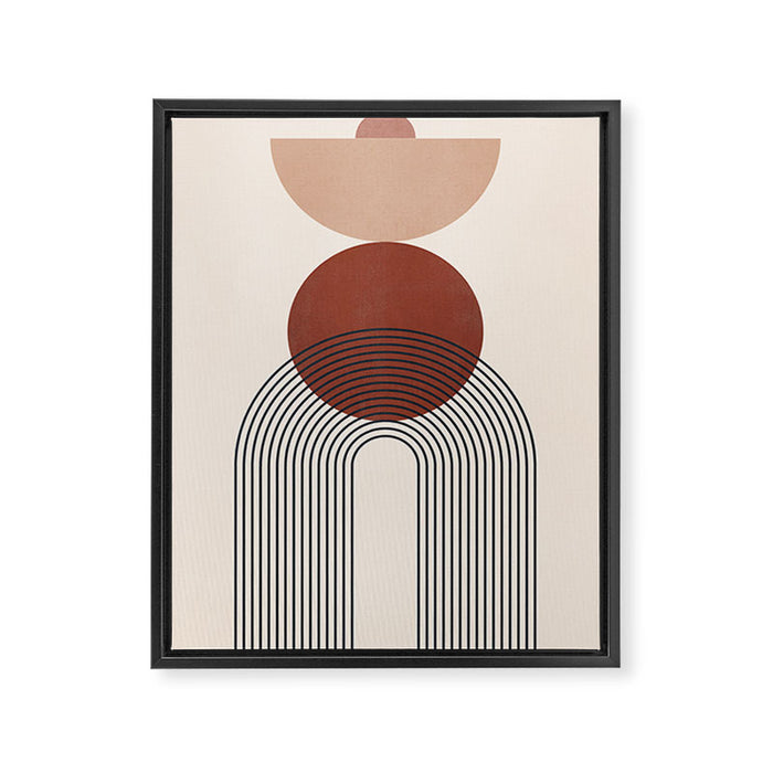 Minimal Geometric Shapes 151 Framed Canvas Print Gallery Image 1