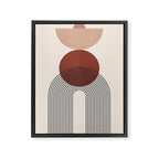 Minimal Geometric Shapes 151 Framed Canvas Print Gallery Image 6