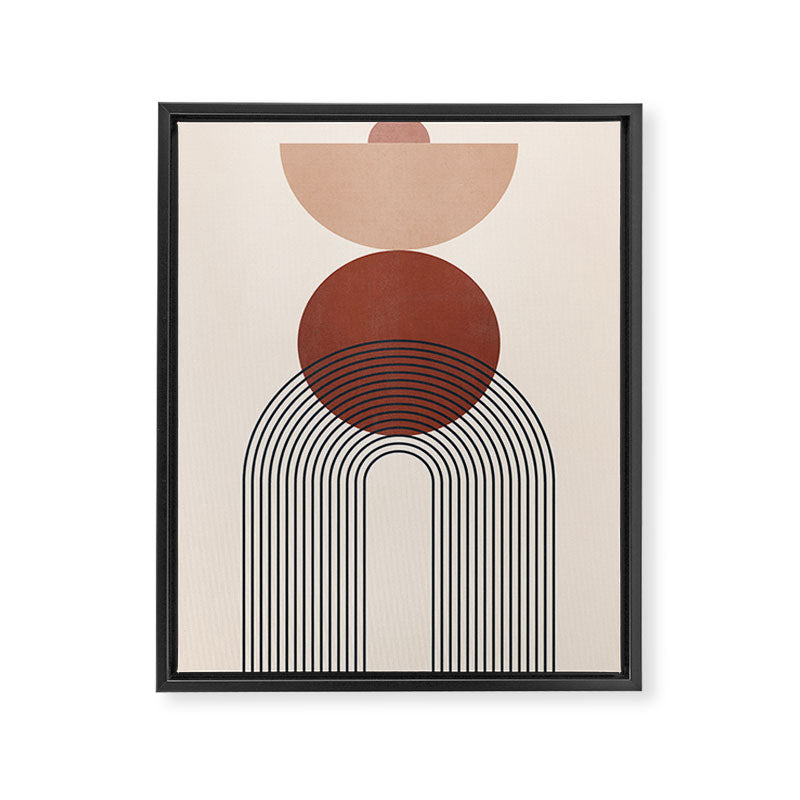 Minimal Geometric Shapes 151 Framed Canvas Print Gallery Image 6
