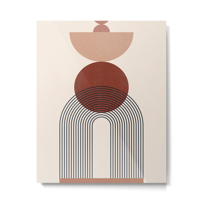 Minimal Geometric Shapes 151 Metal Print Gallery Image 1