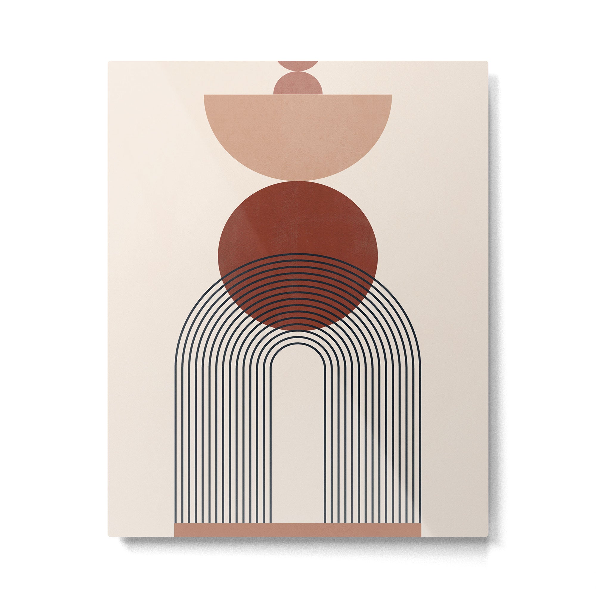 Minimal Geometric Shapes 151 Metal Print Gallery Image 4