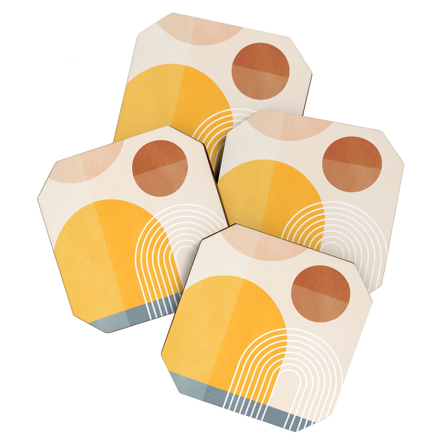 Minimal Geometric Shapes 164 Coaster Gallery Image 1
