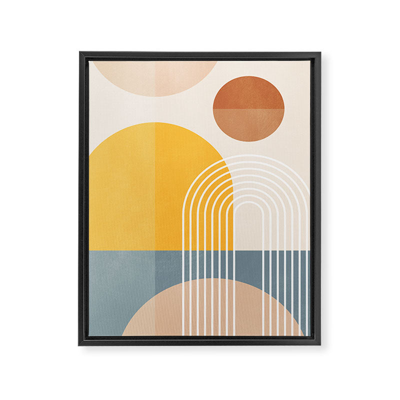 Minimal Geometric Shapes 164 Framed Canvas Print Gallery Image 6