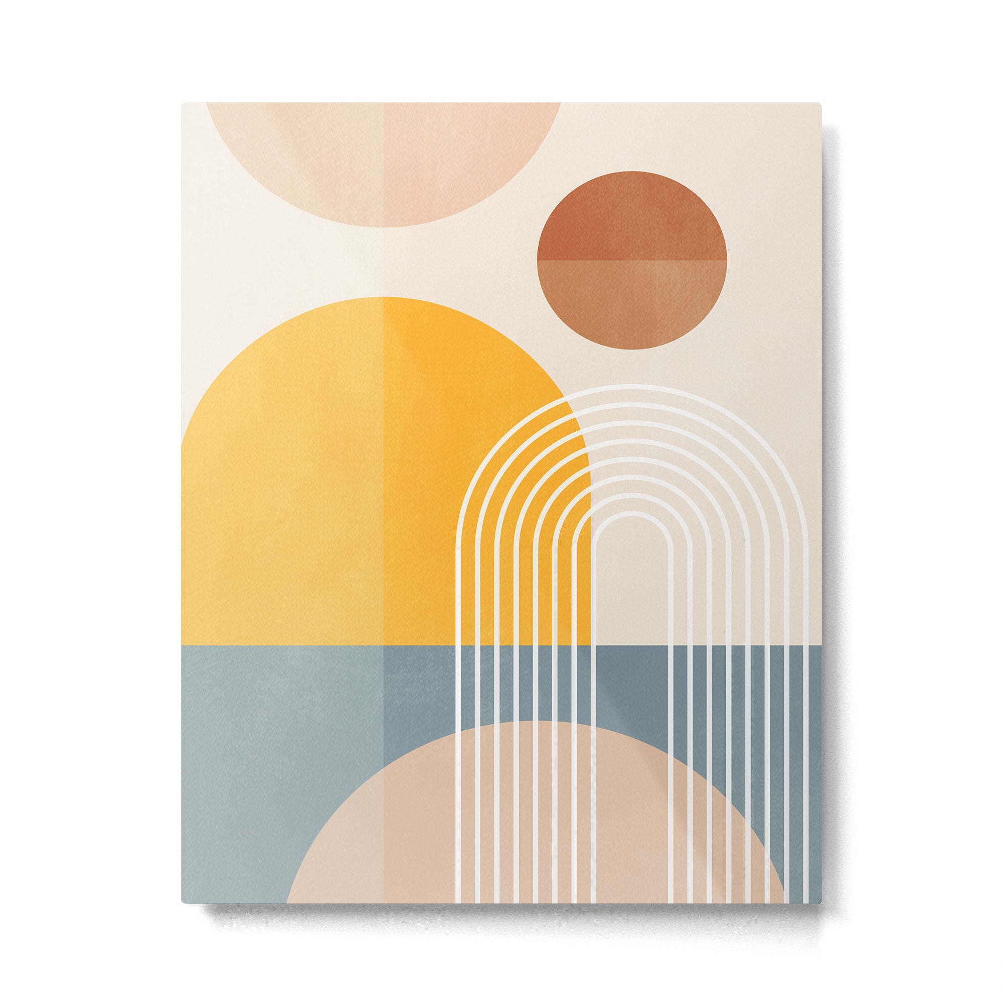 Minimal Geometric Shapes 164 Metal Print Gallery Image 4