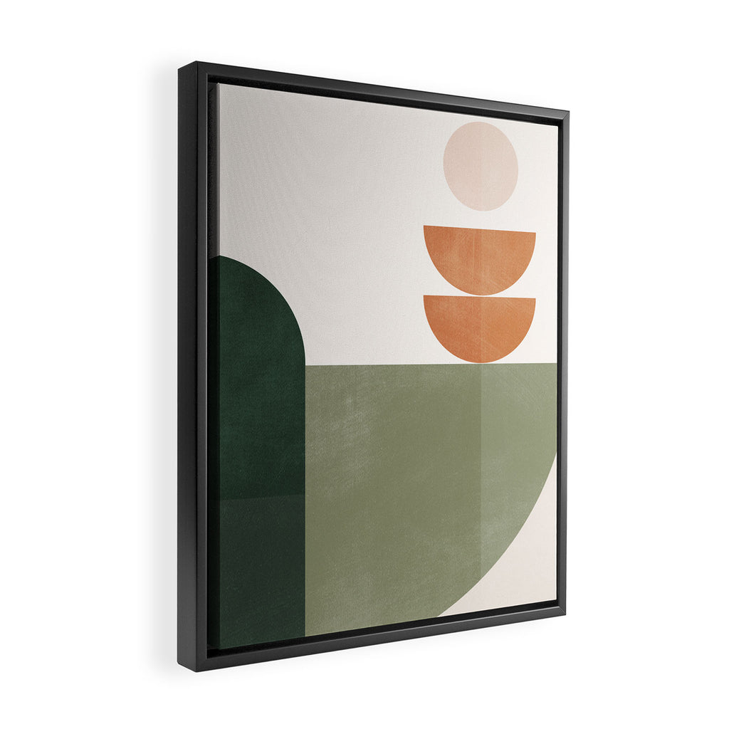 Minimal Geometric Shapes 174 Framed Canvas Print Gallery Image 2