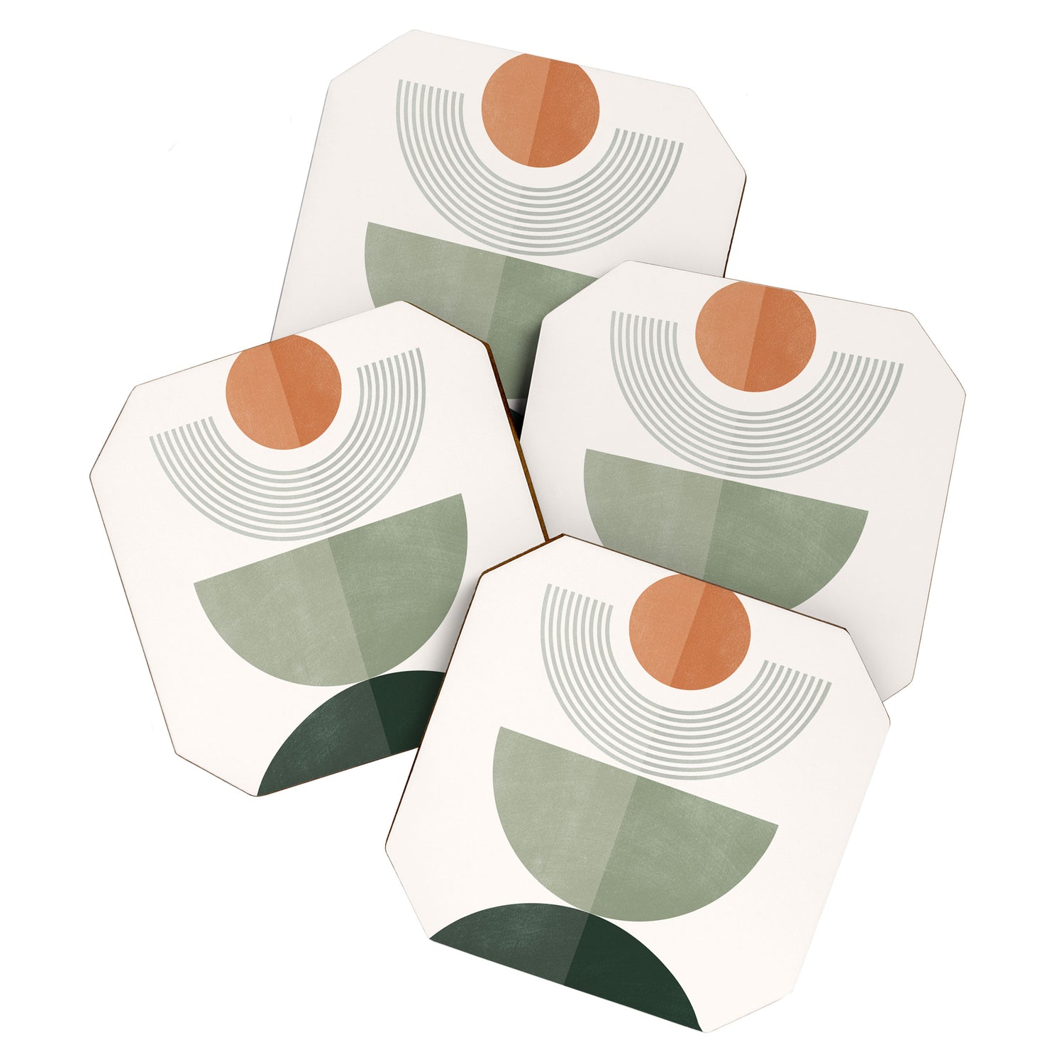 Minimal Geometric Shapes 175 Coaster Gallery Image 1