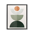 Minimal Geometric Shapes 175 Framed Canvas Print Gallery Image 6