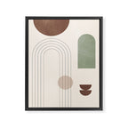 Minimal Geometric Shapes 180 Framed Canvas Print Gallery Image 6