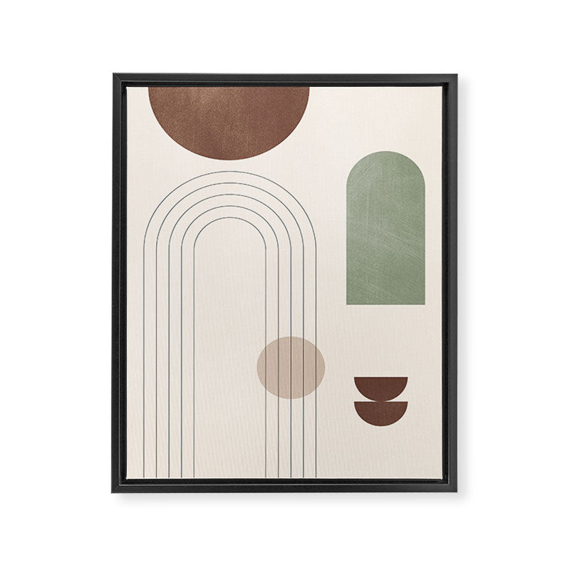 Minimal Geometric Shapes 180 Framed Canvas Print Gallery Image 6