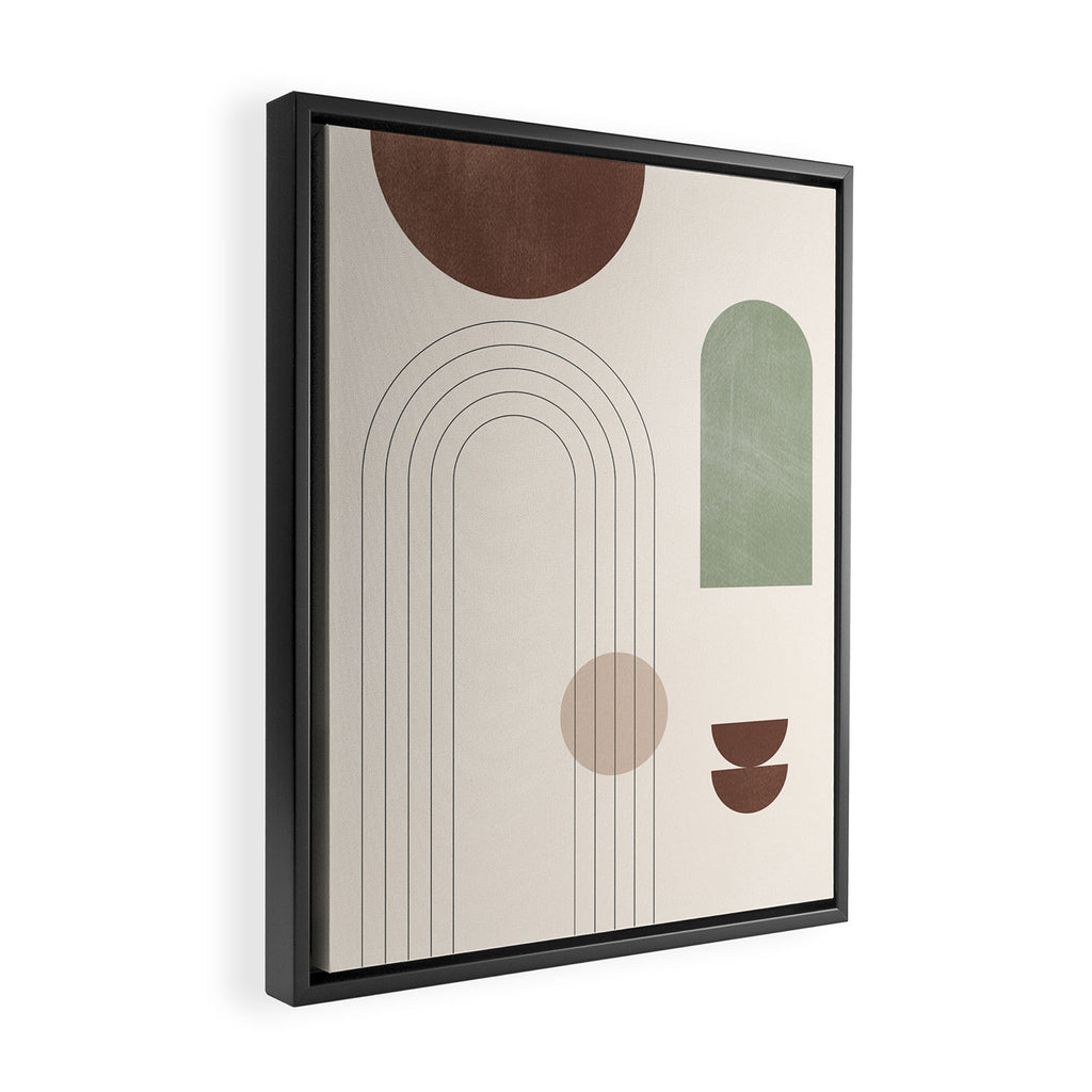 Minimal Geometric Shapes 180 Framed Canvas Print Gallery Image 2
