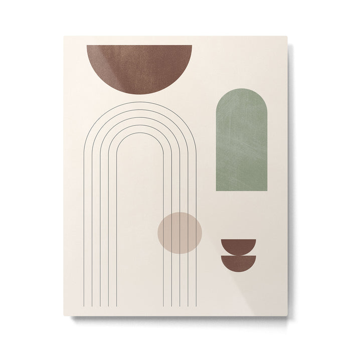 Minimal Geometric Shapes 180 Metal Print Gallery Image 1