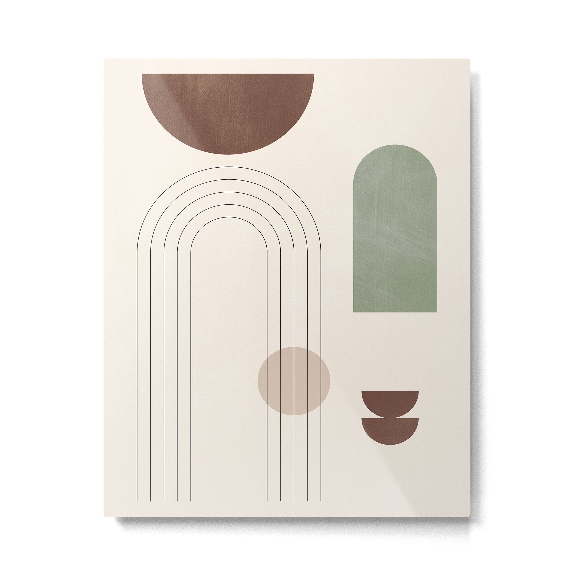 Minimal Geometric Shapes 180 Metal Print Gallery Image 4