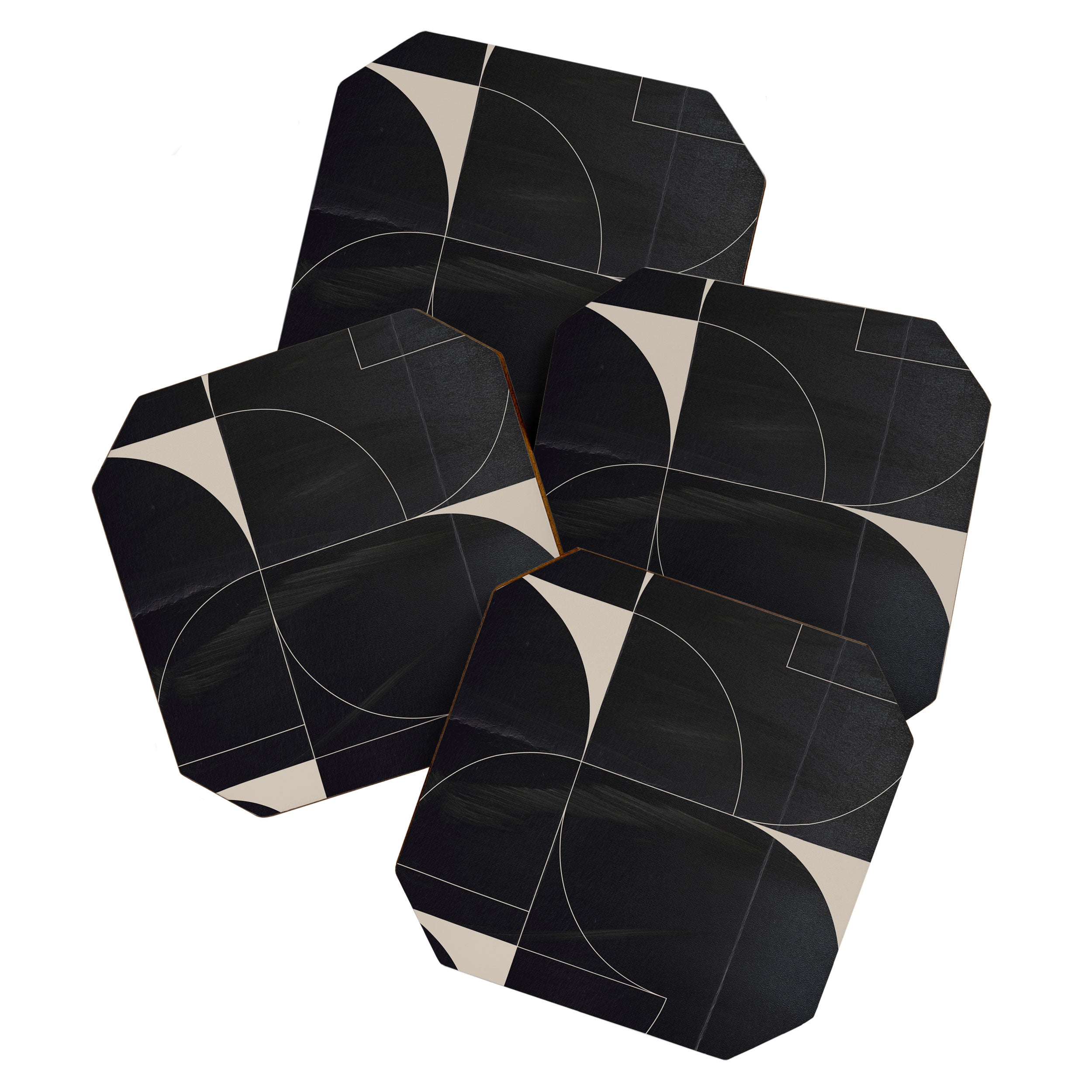 Minimal Geometric Shapes 210 Coaster Gallery Image 1