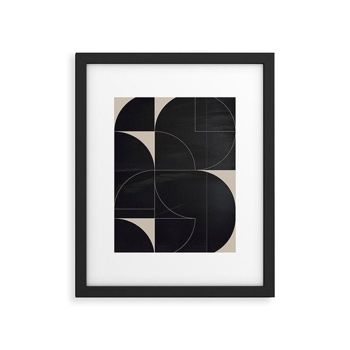 Minimal Geometric Shapes 210 Framed Art Print Gallery Image 1
