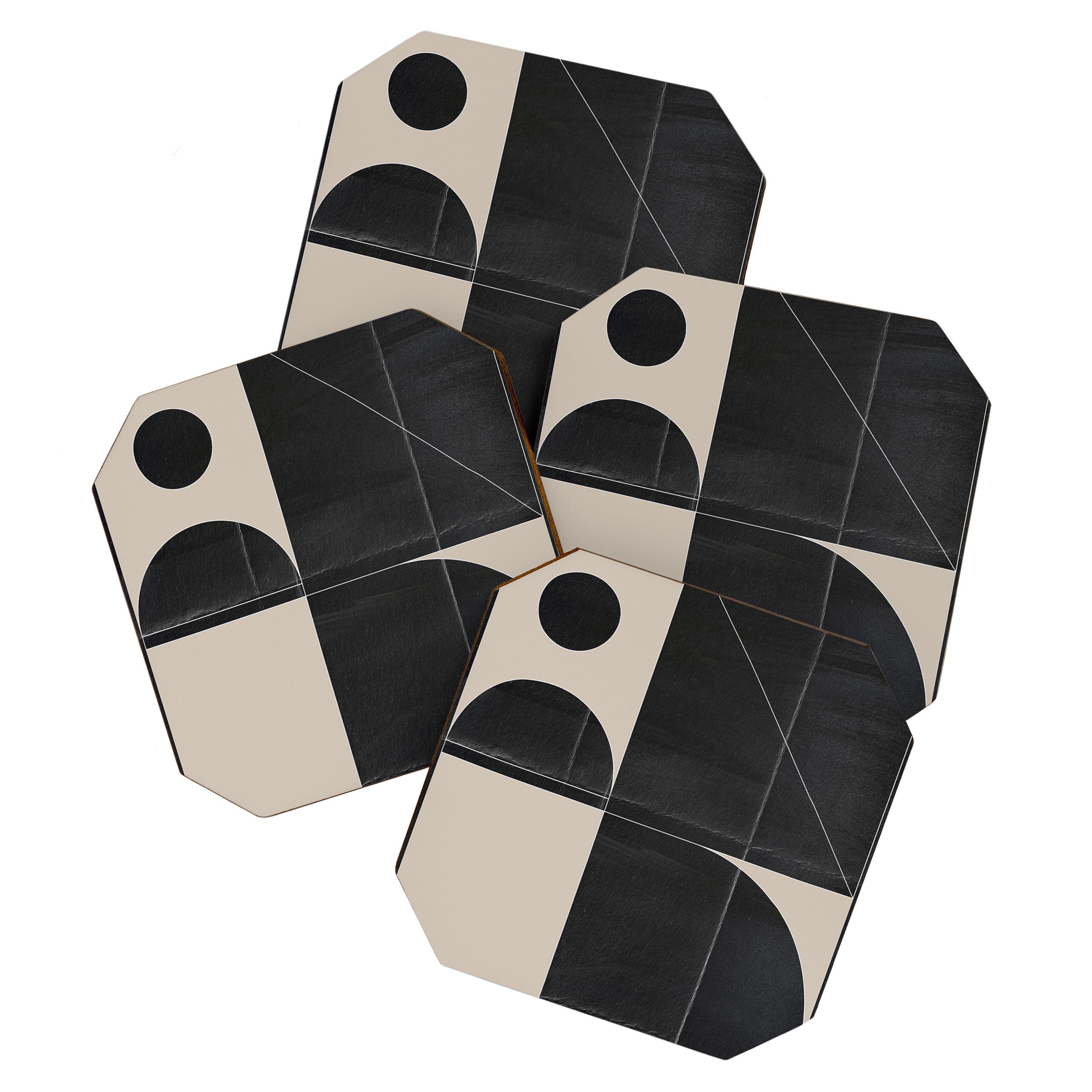 Minimal Geometric Shapes 214 Coaster Gallery Image 1