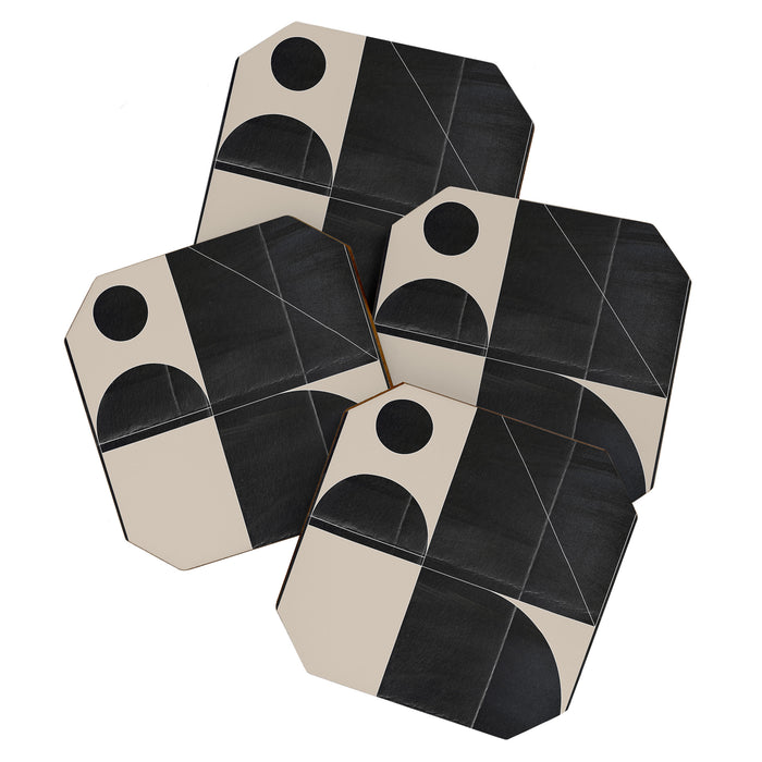 Minimal Geometric Shapes 214 Coaster Gallery Image 1