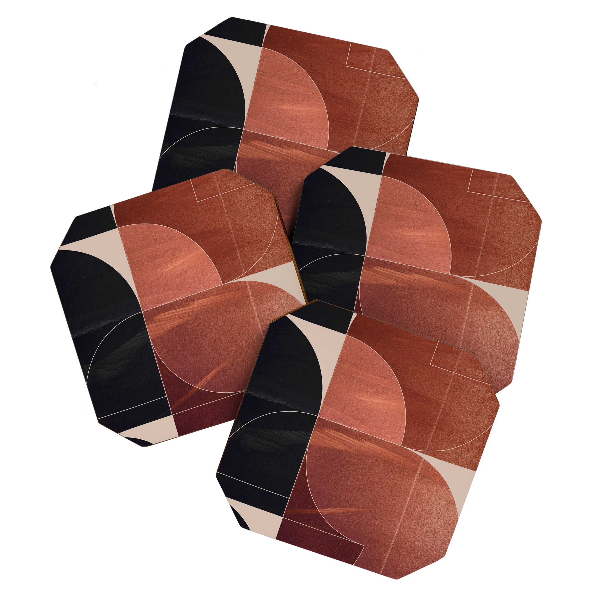 Minimal Geometric Shapes 216 Coaster Gallery Image 1