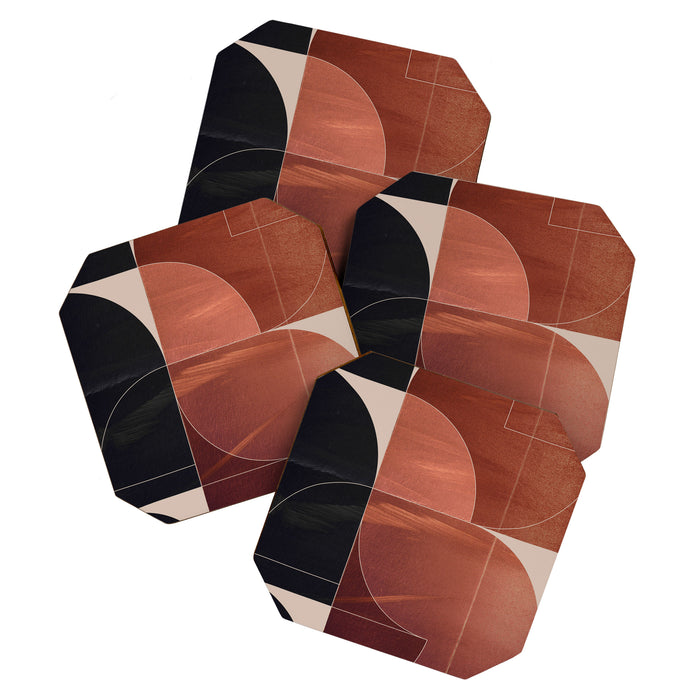 Minimal Geometric Shapes 216 Coaster Gallery Image 1