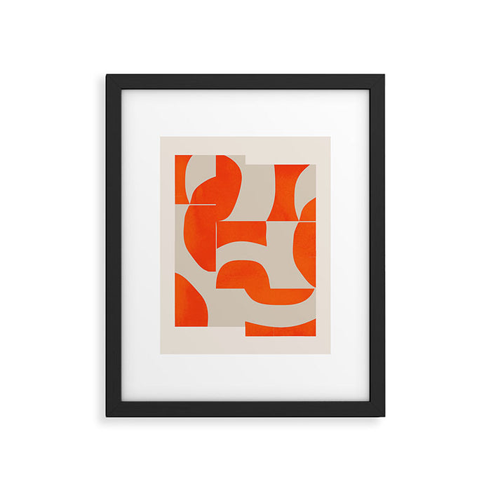 Minimal Geometric Shapes 225 Framed Art Print Gallery Image 1