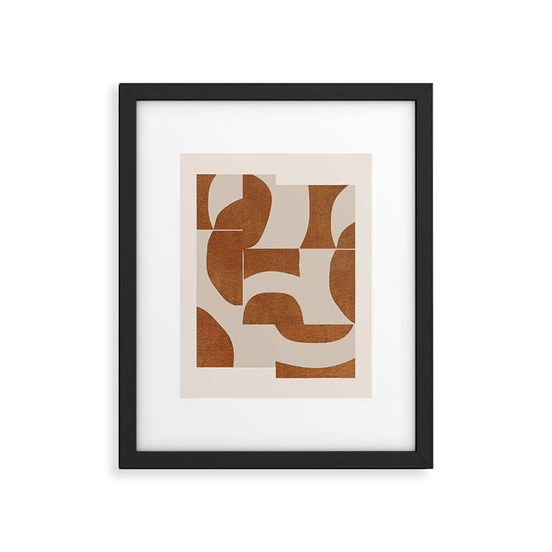 Minimal Geometric Shapes 227 Framed Art Print Gallery Image 5