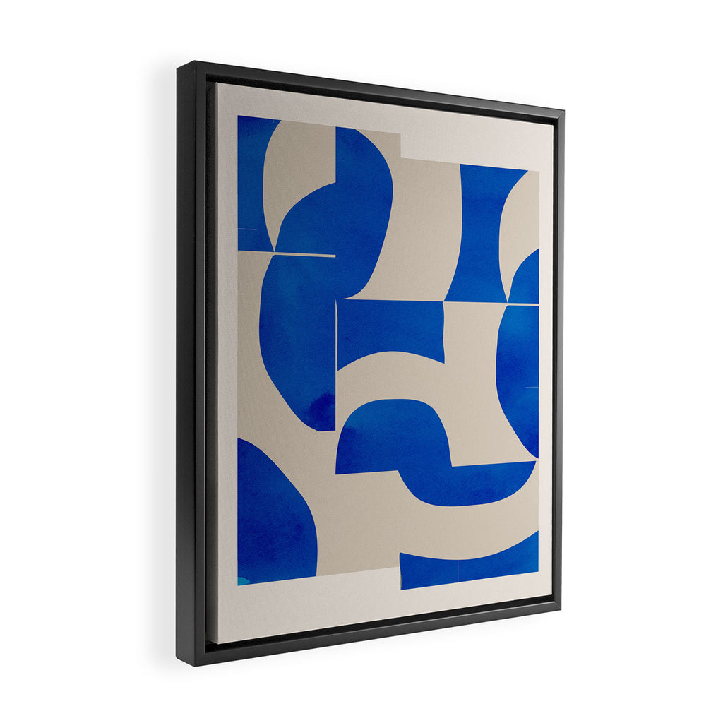 Minimal Geometric Shapes 230 Framed Canvas Print Gallery Image 2