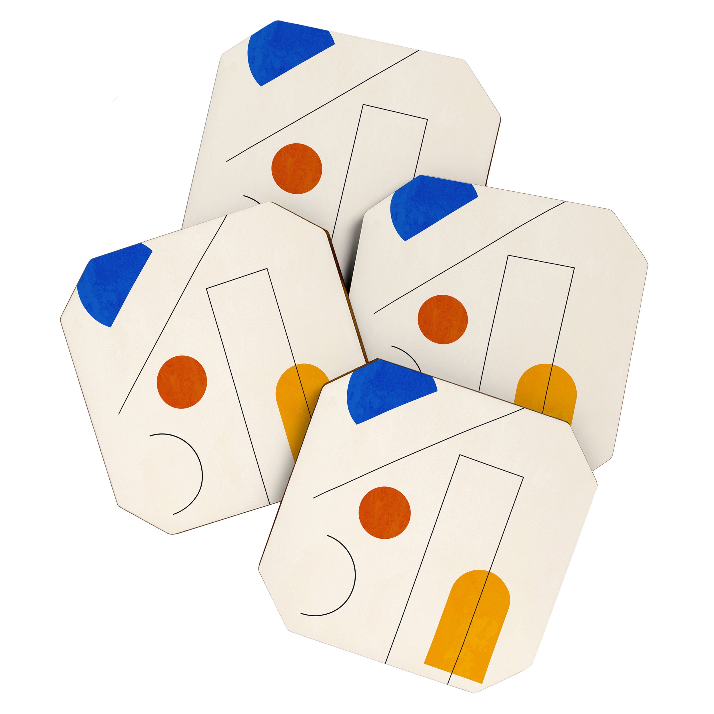 Minimal Geometric Shapes 65 Coaster Gallery Image 1