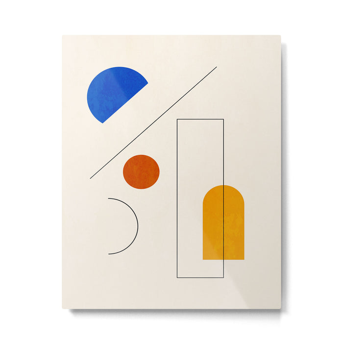 Minimal Geometric Shapes 65 Metal Print Gallery Image 1